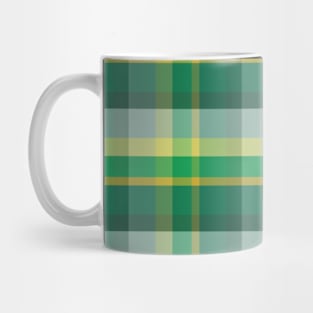 Holiday Plaid Green and Gold Repeat 5748 Mug